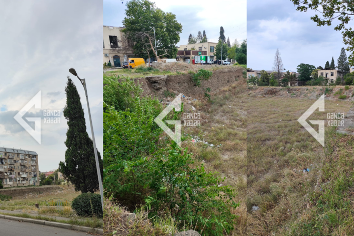 Gəncədə ərazi binanın tikintisi üçün qazılıb – 10 il keçib…