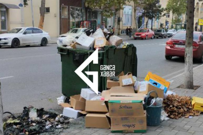 Gəncə Dəmiryol Vağzalının yaxınlığında zibillik problemi