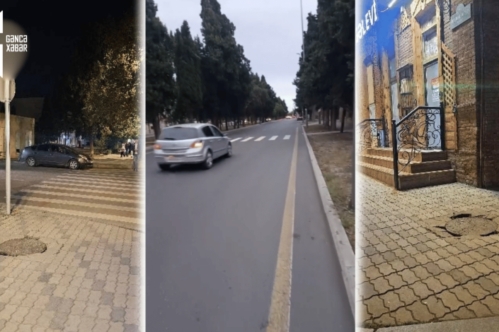 Gəncədə iki məktəbin yaxınlığında TƏHLÜKƏ