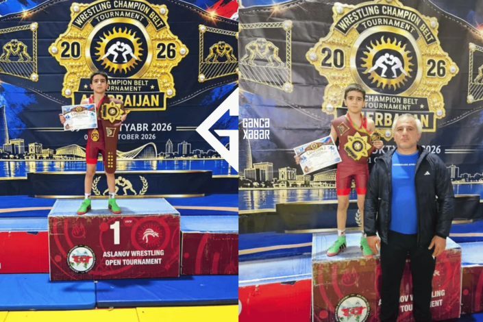 Gəncəli güləşçi qızıl medal qazandı