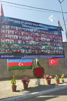 Gəncədə şəhidlərin xatirəsinin əbədiləşdiriliməsi davam edir