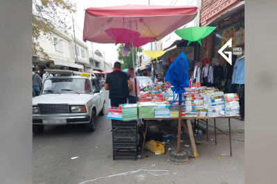 Gəncədə küçələrin birində piyadalar üçün təhlükə