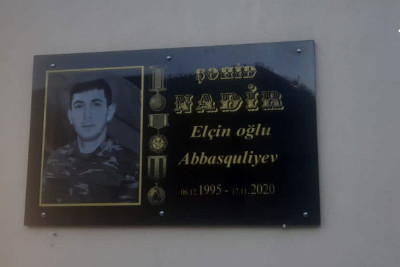 Şuşa əməliyyatında şücaət göstərən şəhidin adına ehsan bulağı inşa edilir