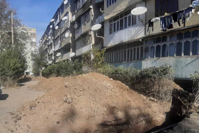 Gəncədə çirkab sular üçün nəzərdə tutulan borular yenilənir