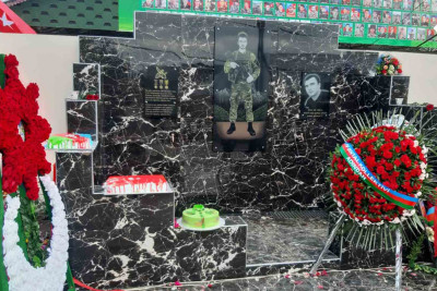 Gəncə: şəhid bulağının açılışında yüzə yaxın sakin iştirak ediblər