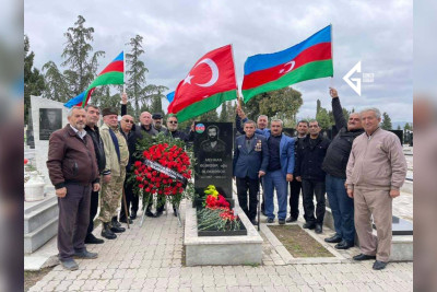 "Gəncə Batalyonun əfsanəvi komandiri"-nin qəbri ziyarət olunub