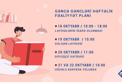 Gəncə Gəncləri həftəlik fəaliyyət planını təqdim edib