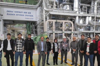 Gəncəli tələbələr Mingəçevir Su Elektrik Stansiyasında olublar