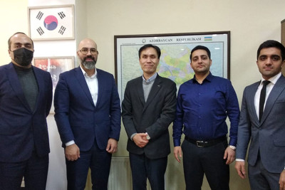 Gəncə İş Adamları Birliyinin idarə heyəti Koreyalı nümayəndələrlə görüşüb