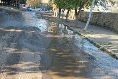 Gəncə sakinləri Şəhidlər xiyabanına axışırlar