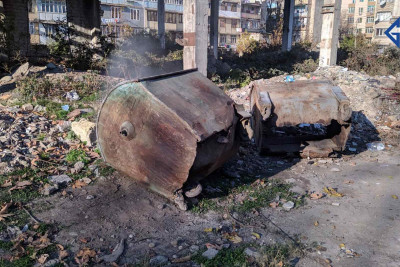 Gəncədə davamlı olaraq məişət tullantıları yandırılır