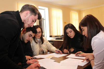 Gəncədə 4-cü kurs tələbələri üçün "Kvest" təşkil olunub
