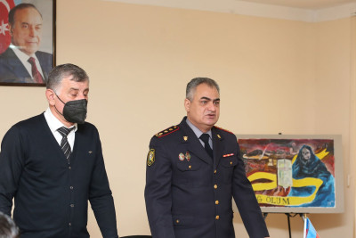 Gəncə: polis əməkdaşları şagirdlərlə müarifləndirici söhbətlər aparıblar