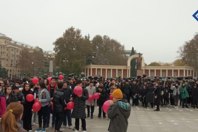 Gəncədə "Zəfər" adlı fləşmob baş tutub
