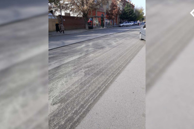 Gəncədə növbəti yol təmir olunur