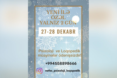 Gəncədə Psixoloji və Loqopedik müayinələr ödənişsiz olacaq