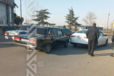 Gəncənin 28 may küçəsində yol-nəqliyyat hadisə qeydə alınıb