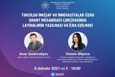 Gəncədə müəllimlər üçün onlayn görüş keçiriləcək