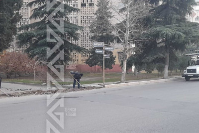 Gəncə: 2 saylı tam orta məktəbin yanı işıqlandırılacaq