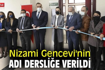 Türkiyə universitetinin sinif otağına Nizami Gəncəvinin adı verildi