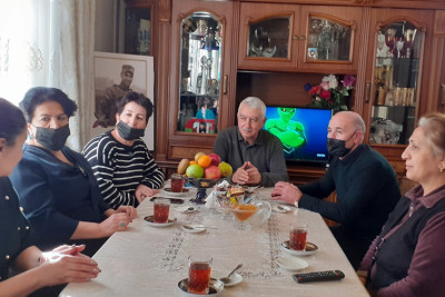 Gəncə: şəhid Ceyhun Abbasovun ailəsi ziyarət olunub