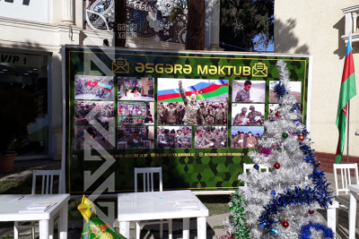 Gəncədə Vətən keşiyində duran əsgərlərə məktub ünvanlamaq olar
