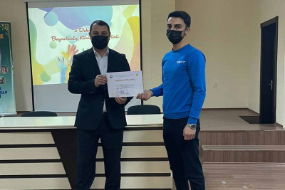 Gəncə Gənclər və İdman Baş İdarəsi könülllüləri mükafatlandırıb