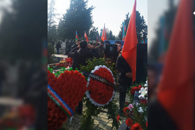 Gəncəli şəhidin torpağa tapşırılmasından bir il ötür