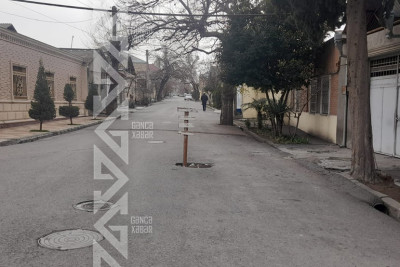 Gəncənin eyni küçəsində üç ağzı açıq quyu