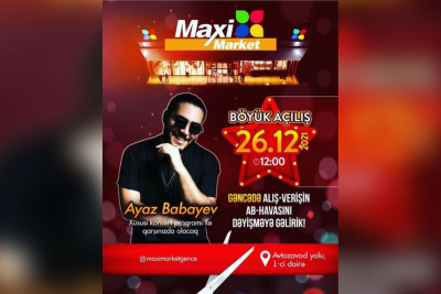 Gəncədə yeni ticarət obyektinin açılışında Ayaz Babayev çıxış edəcək