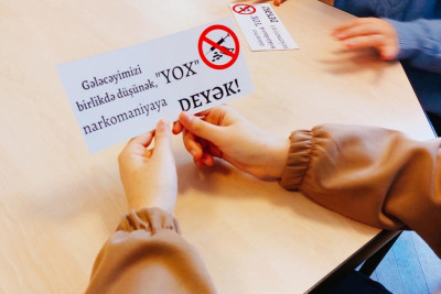Gəncədə yeniyetmələrə narkomaniyaya qarşı təbliğat davam etdirilir