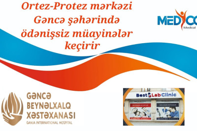 Gəncədə iki gün ödənişsiz skolioz müayinəsi təşkil olunacaq