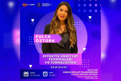 Fulya Öztürk Gəncədə seminar keçəcək
