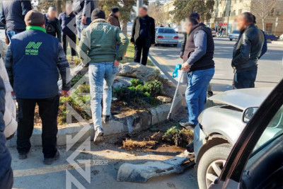 Gəncədə bir avtomobil iki qəza törətdi