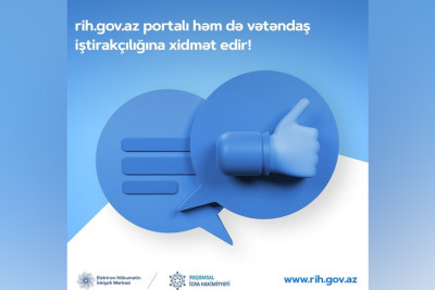 Vətəndaşlar icra hakimiyyətinə yeni portal vasitəsilə müraciət edəcəklər
