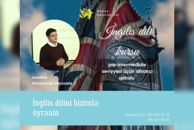 Gəncədə ödənişsiz ingilis dili kursu açılıb