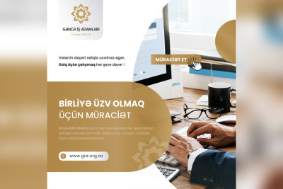 Gəncə İş Adamları İctimai Birliyi yeni üzvlər qəbul edir
