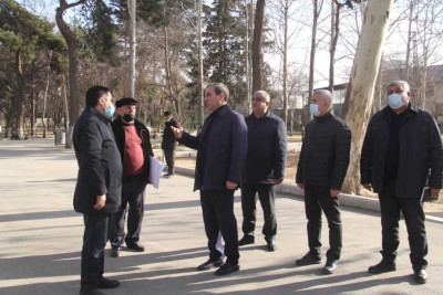 Gəncədə abadlıq işləri davam edir