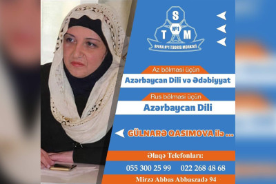 Gəncəli müəllim şəhid övladlarına pulsuz dərslər keçir