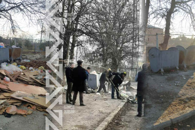 Gəncənin 29 saylı məktəbinin ətrafı təmizlənib