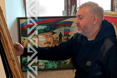 Gəncədə 20 ildən çoxdur qrafik üslubda əsərlər yaradan rəssam