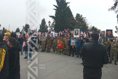 Gəncədə 20 yanvar faciəsi şəhidlərinin xatirəsi anılır