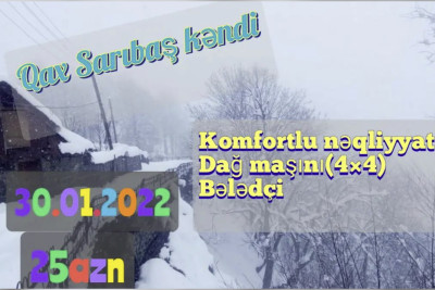Gəncədən Sarıbaşa tur olacaq
