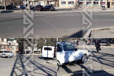 Gəncədə daha bir "dörd yol"da piyada zolaqları yoxdur