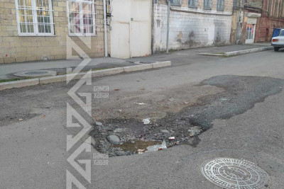 Gəncədə təhlükəli çökəklik fəaliyyətini hələ də davam etdirir