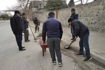 Gəncənin bir sıra küçələri təmizlənib