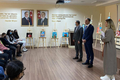 Gəncədə "Qarabağın dirçəlişi" adlı rəsm sərgisi baş tutub