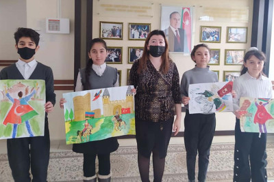 Gəncədə "Bir millət iki dövlət" adlı rəsm müsabiqəsi baş tutub