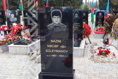 Şəhid Nazim Süleymanovun mövlududur