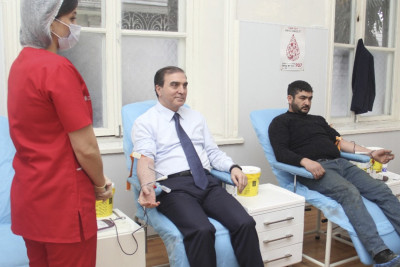 Könüllü qanvermə aksiyası təşkil olunub